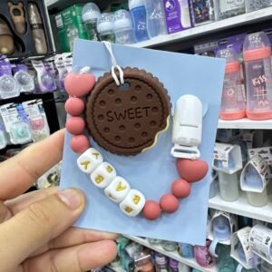 Algo attache sucette + dentition bébé en silicone