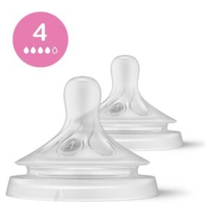 Philips Avent Lot de 2 tétines debit 4- Rapide