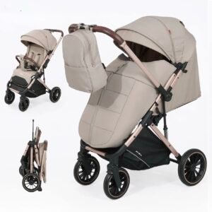 Bebelove Poussette Valise Réversible 6530 B PRO + Couvre Jambe + Sac